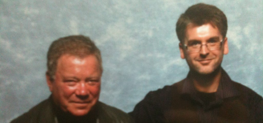 The author with William Shatner.