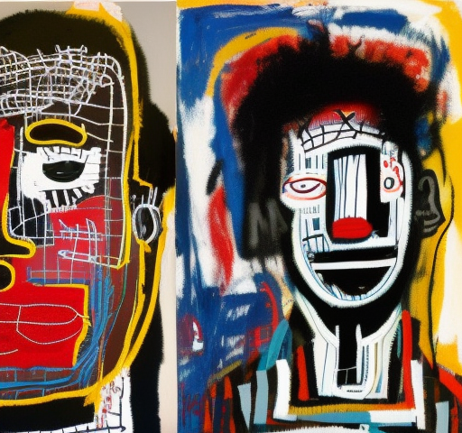 AI Art Inspired by Basquiat.