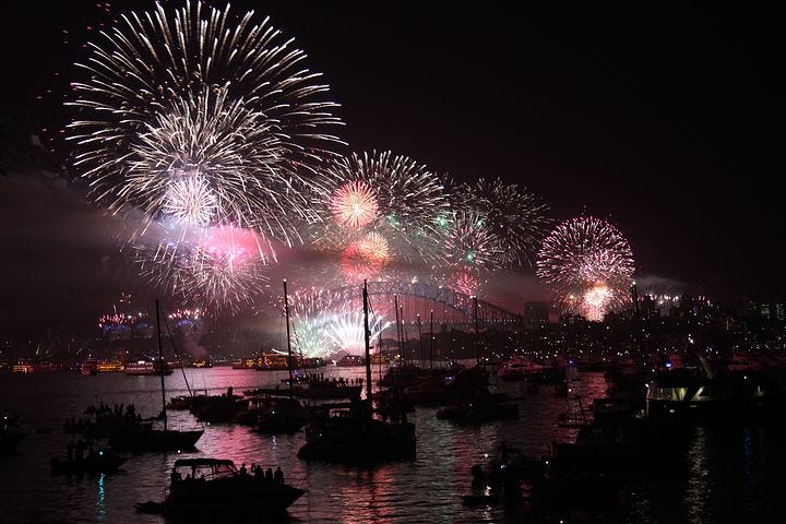 Fireworks Sydney Harbor