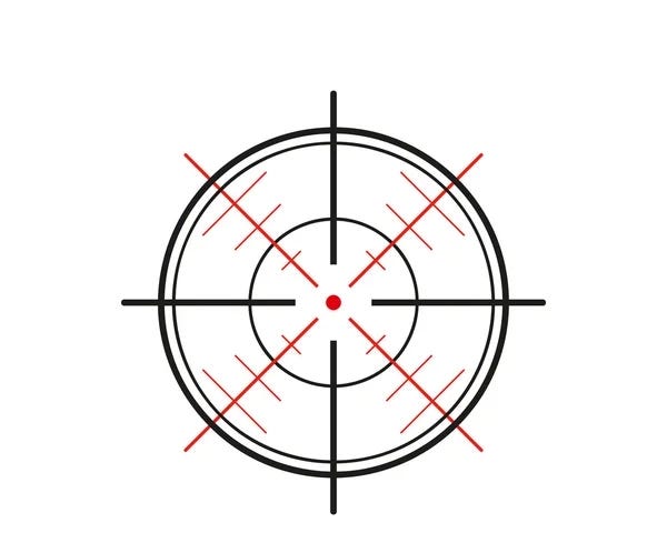 Sniper rifle crosshairs