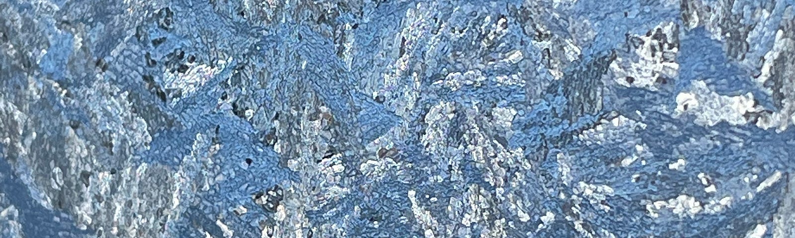 photo of frost on glass