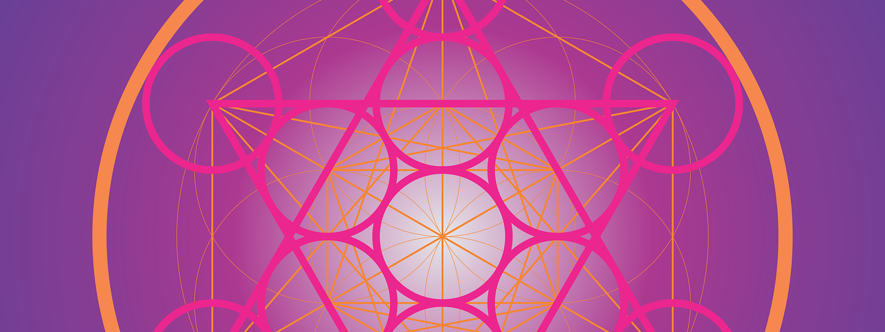 The Metatron Cube Sacred Geometric Symbol Representing the Map of All Creation