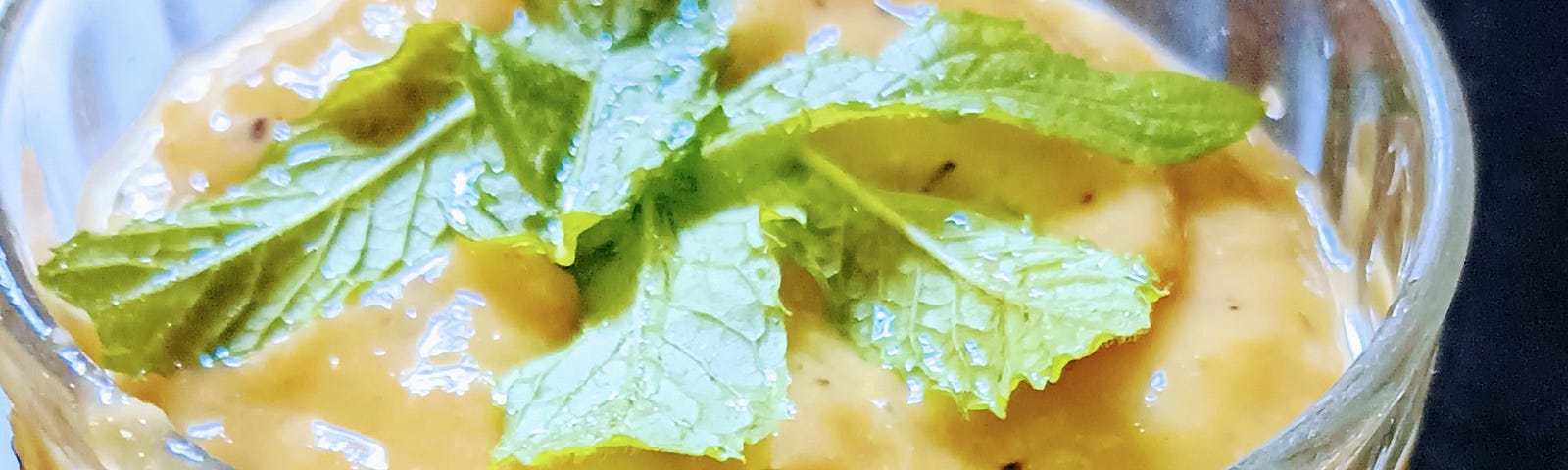 Mango Smoothie made and picture captured by author Lalitha Brahma