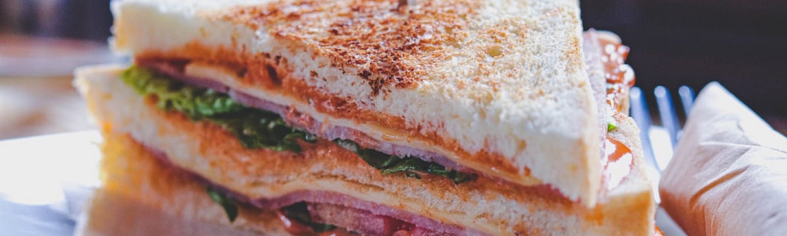 Layers of stuff in the sandwich