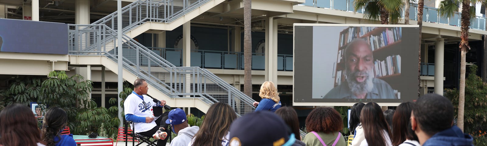 Dodgers celebrate Jackie Robinson's legacy in Q&A with his son