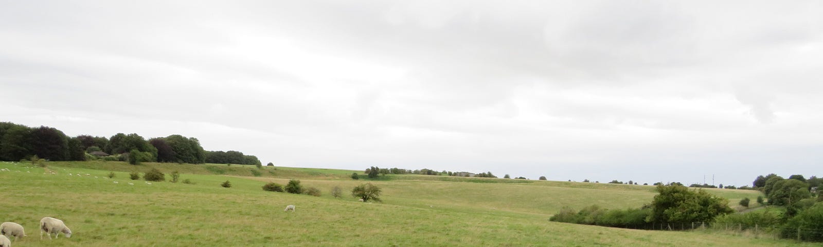Durrington Walls, Stonehenge landscape in Wiltshire. The ring in the grassland shows about half the size of the henge enclosure.