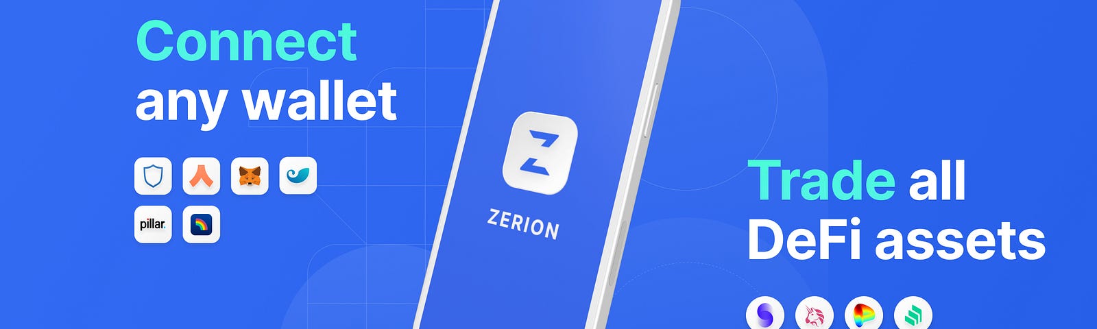 Trade DeFi on mobile with Zerion