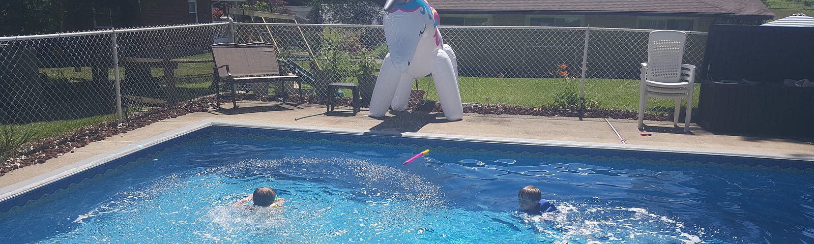 Lazy summer day by the pool