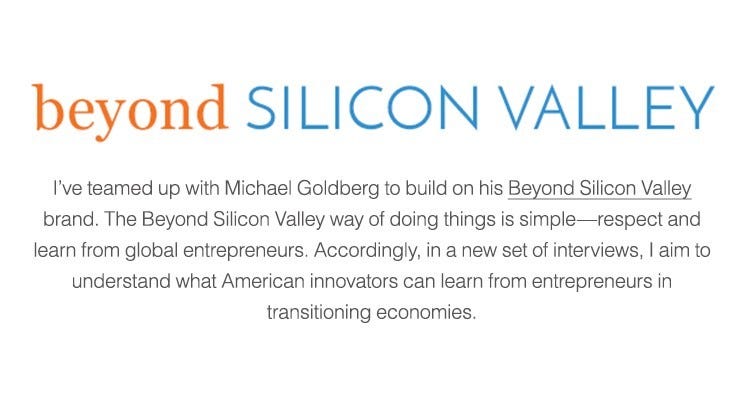 Beyond Silicon Valley interview series header