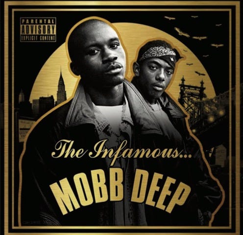 Photo of album cover for Mobb Deep’s The Infamous album