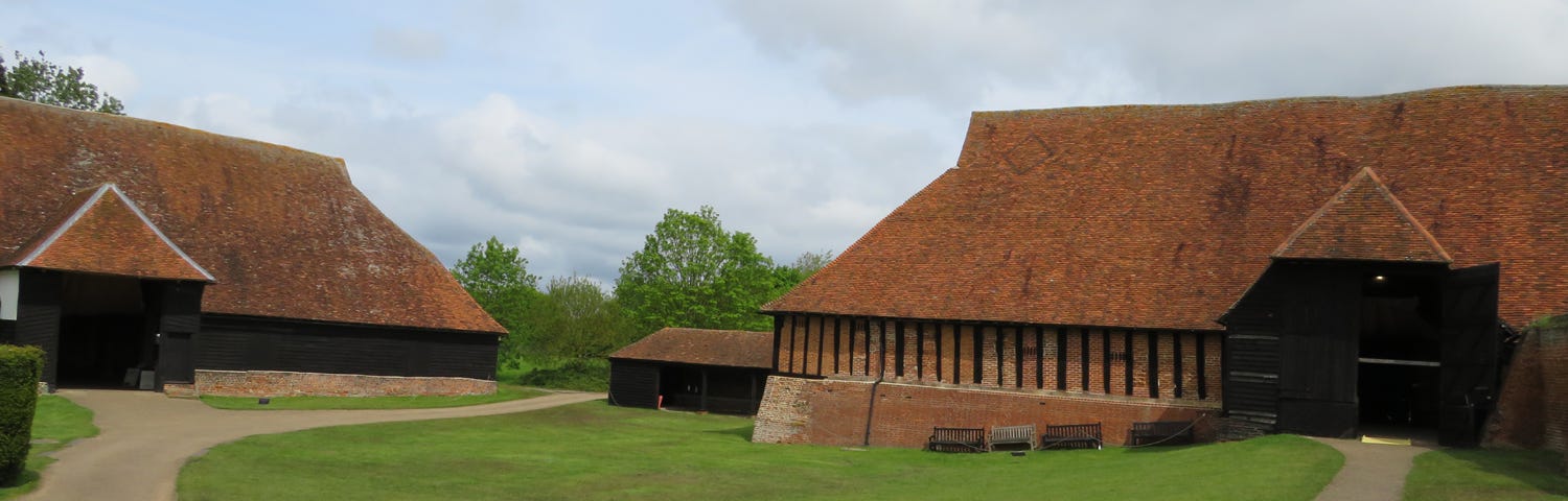 Left: part of the Barley Barn; Right: the Wheat Barn.