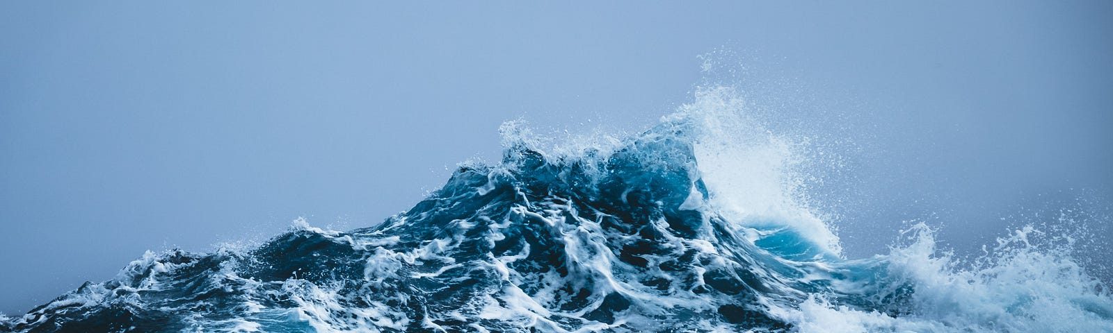 Waves in the Southern Ocean photographed in April 2018