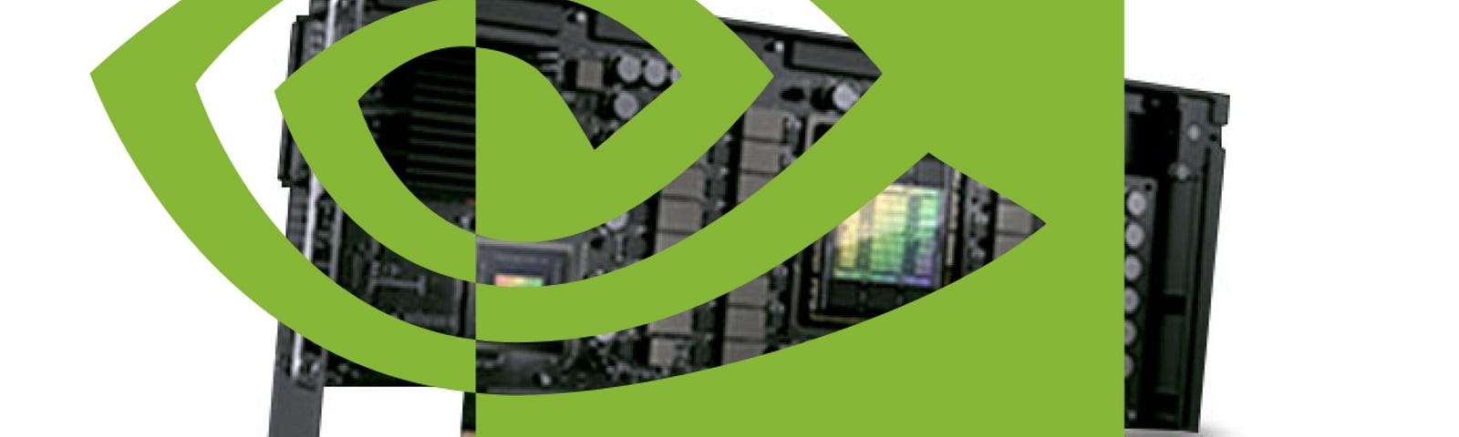 IMAGE: A Nvidia logo on top of a H100 processor