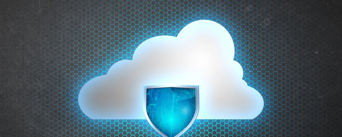 Image of a cloud protected by a shield