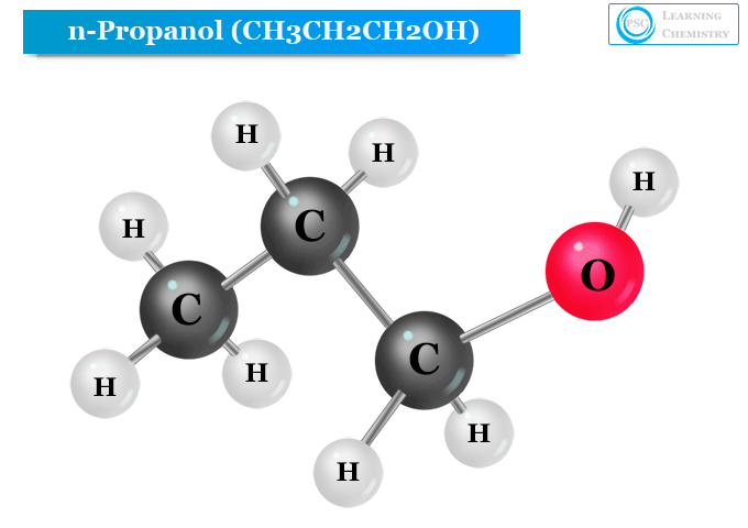n-propyl alcohol or 1-propanol structure, chemical formula and uses