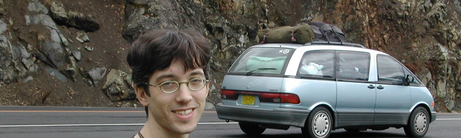 Paul Starr and his 1991 Toyota Previa, Van-Chan.