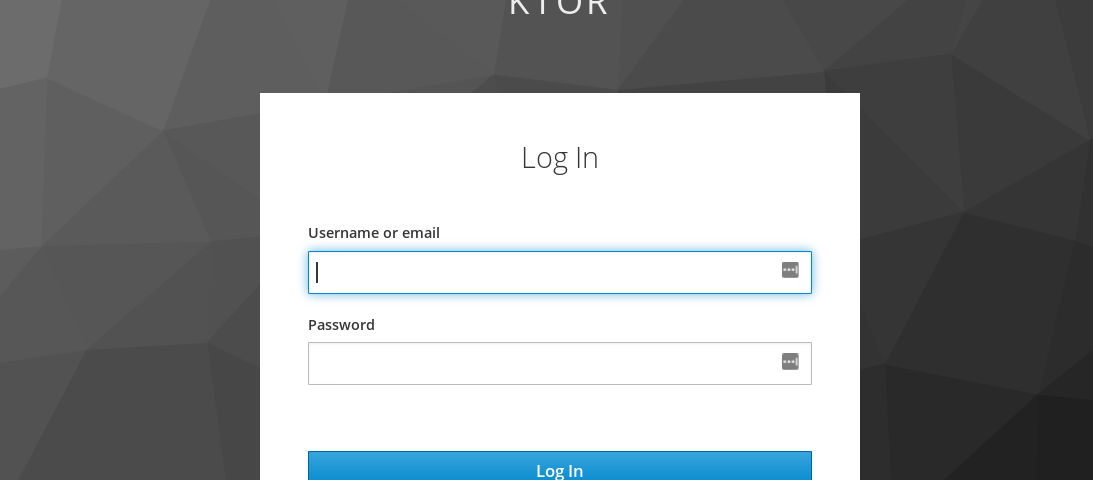 Keycloak authentication portal