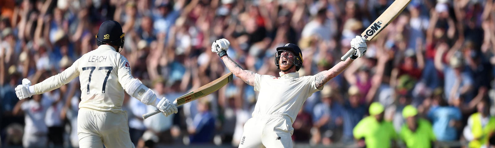 Ben Stokes after hitting the winning runs