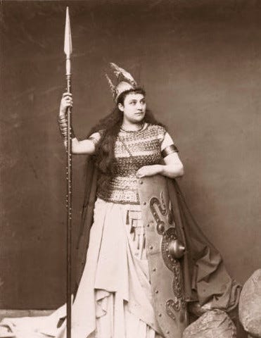 19th century photo of a German opera singer