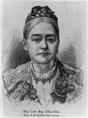 Engraving of Enriqueta