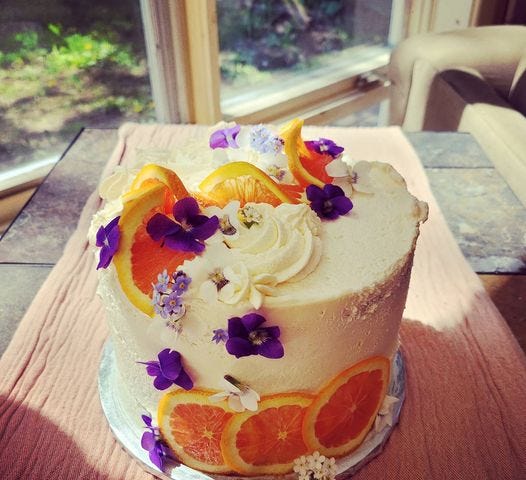 Sweet Willimina’s luscious orange cake.