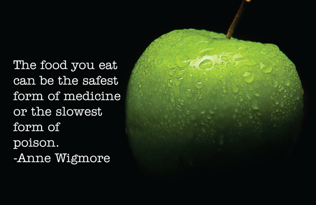 The Food you eat can be the safest form of medicine or the slowest form of poison — Anne Wigmore