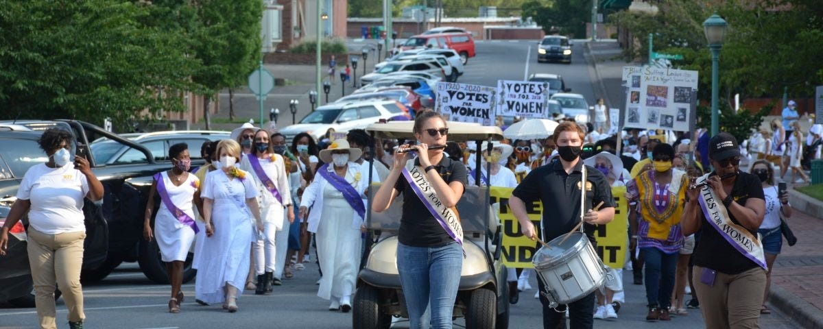 women’s suffrage parade 2020