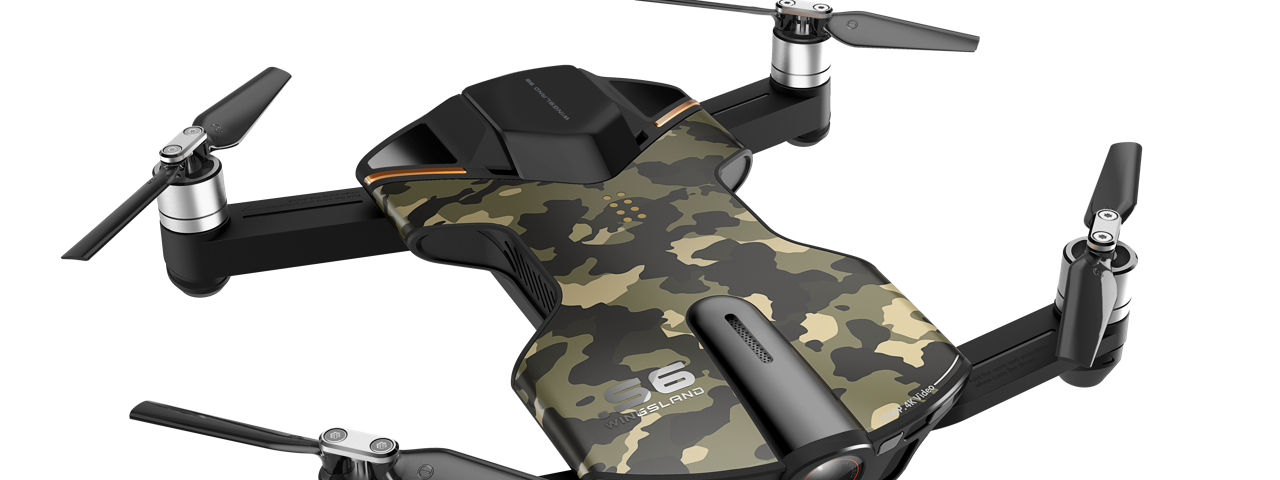IMAGE: A drone with a camouflage pattern