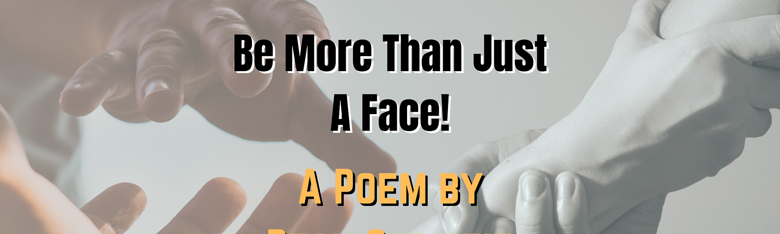 be more than just a face a poem by deon christie