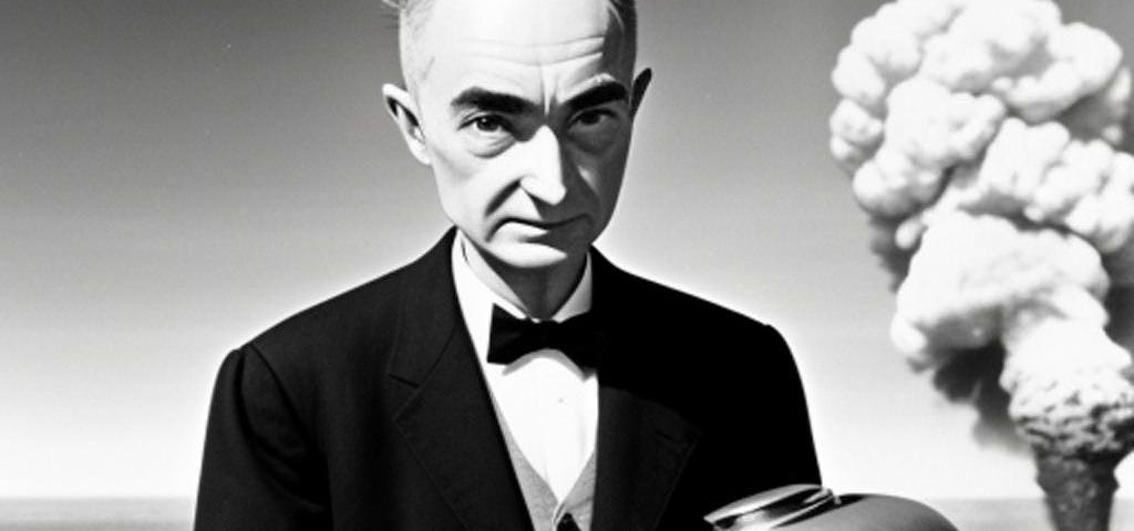 AI generated image of Opppenheimer