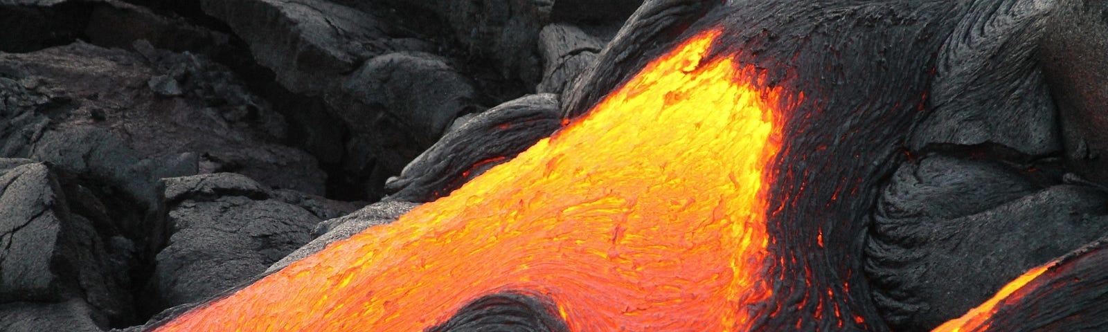 An image of lava swirling through rock.