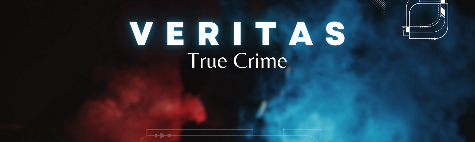 The veritas true crime logo