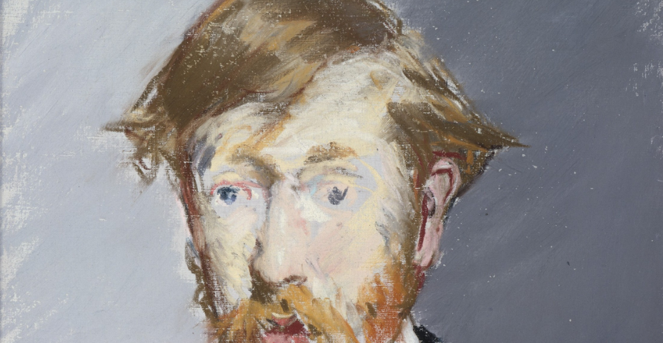 This pastel, executed in one sitting, depicts the Irish critic and novelist George Moore — MET — https://www.metmuseum.org/art/collection/search/436953