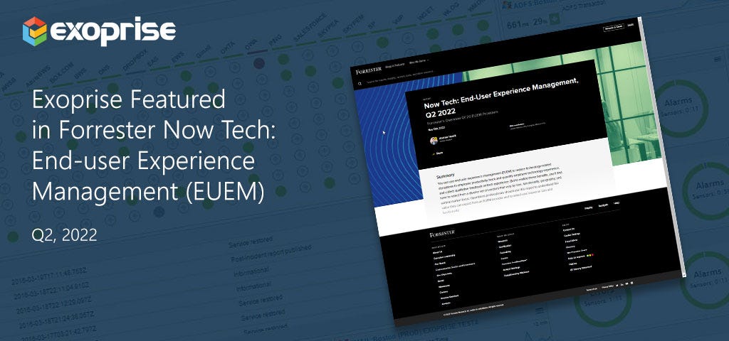 Forrester end user experience management EUEM report digital experience monitoring