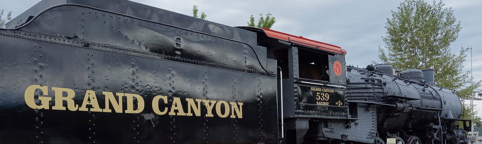 Photo of the historic train from Williams Arizona to the Grand Canyon. Travel, vacation, kids, Arizona, National Parks