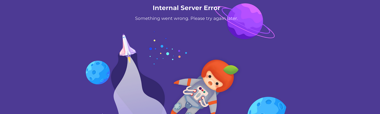 Error 500 page in HappyFresh Web