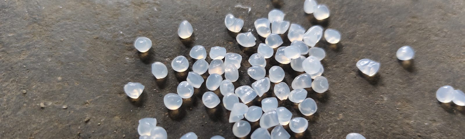 small white plastic balls