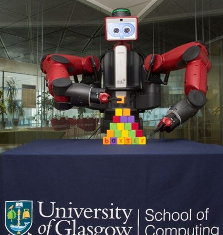 Our Baxter robot: We used this robot for undergraduate and MSc projects.