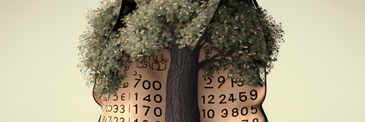 A tree outside of but merged with numeric bag