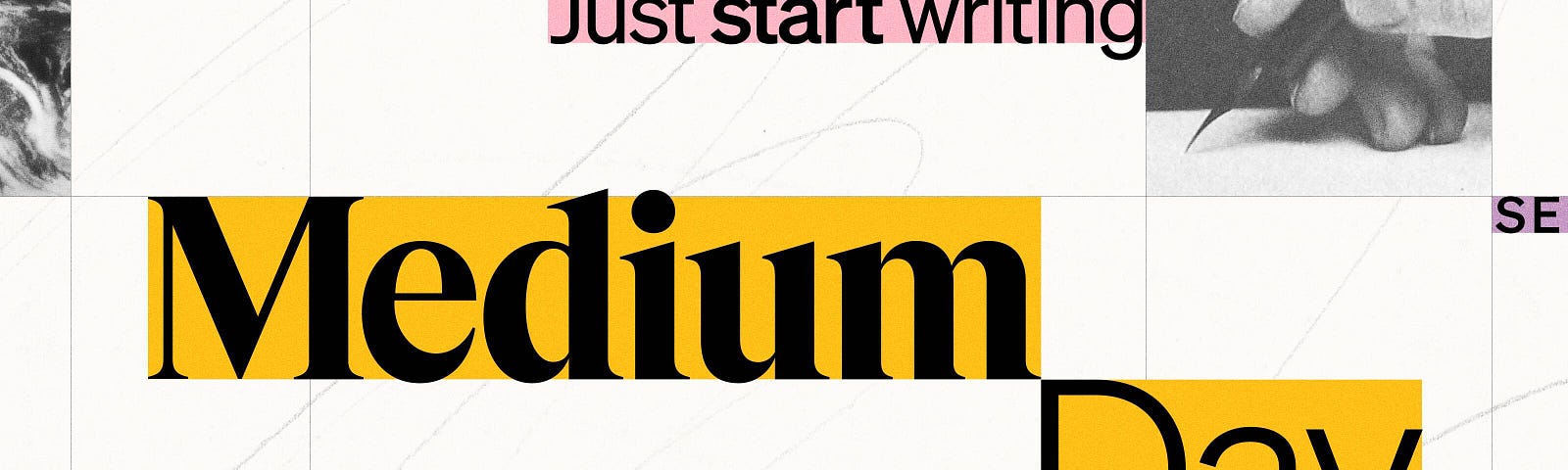 Medium Day 2025 logo featuring September 19, 2025 as the date and “just start writing” as the tagline.