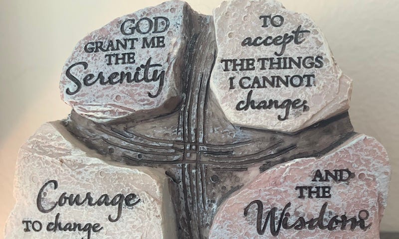 Serenity Prayer on little rock