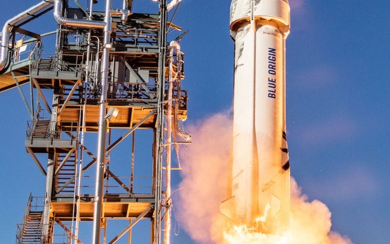 Bezos rocket launching