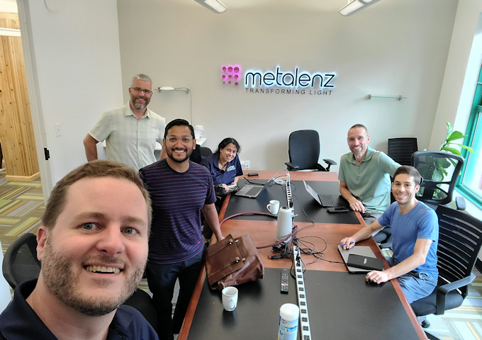 Photo of TDK Ventures Team Members Visiting Metalenz