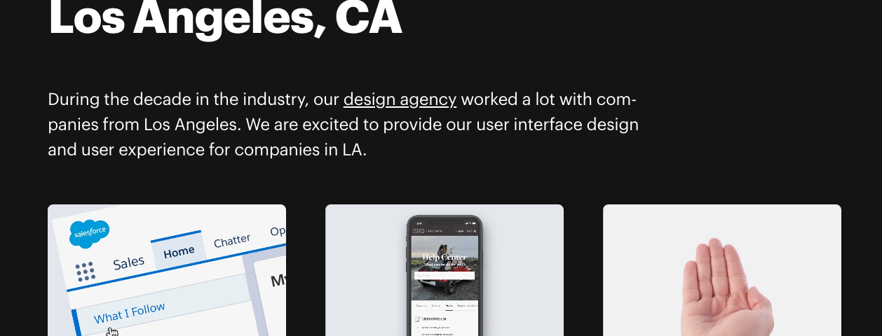 UI/UX design agency in Los Angeles