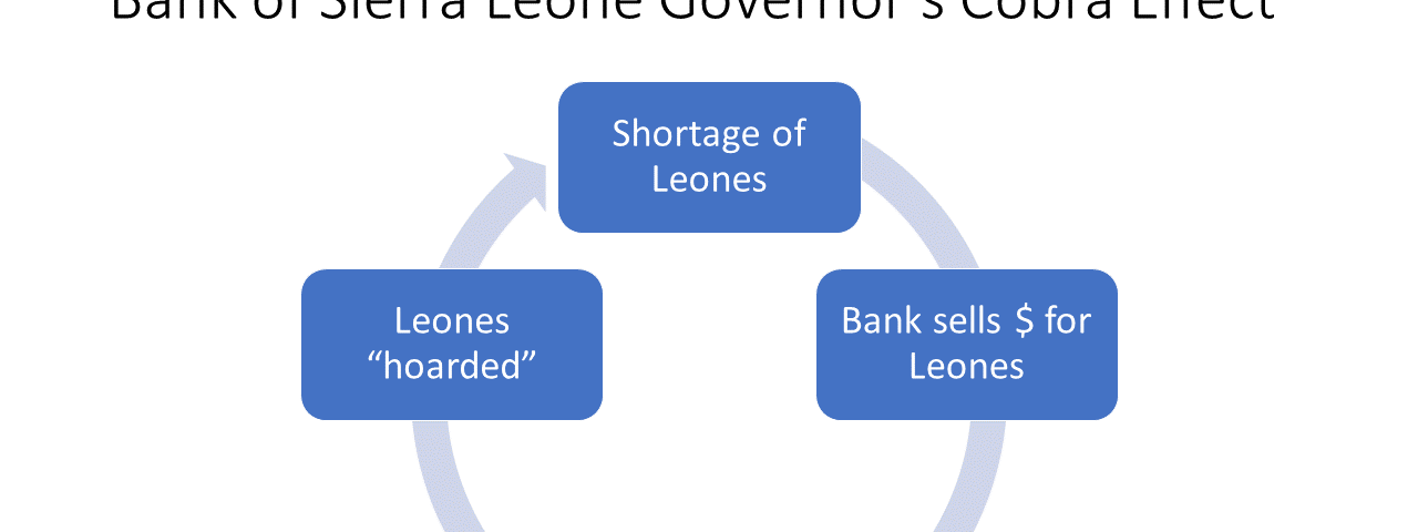 Bank of Sierra Leone Governor’s Cobra Effect
