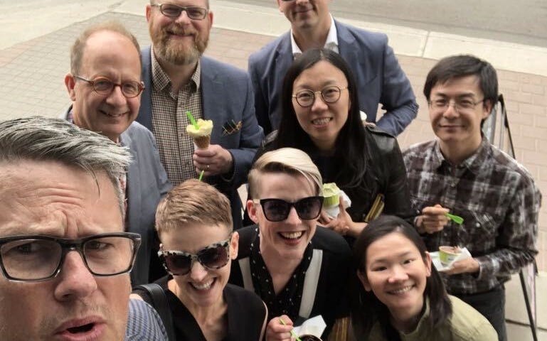 The Alberta Digital Innovation Office team poses outside in May 2019