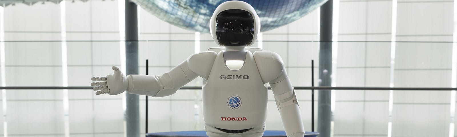 ASIMO, Honda’s humanoid at the National Museum of Emerging Science and Innovation (Miraikan) in Tokyo, Japan
