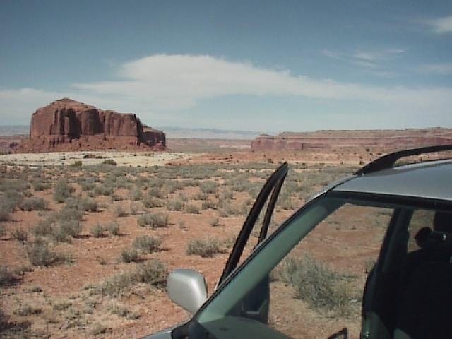 The view while offroading in the western United States