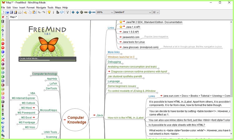 free mind mapping software open mm files