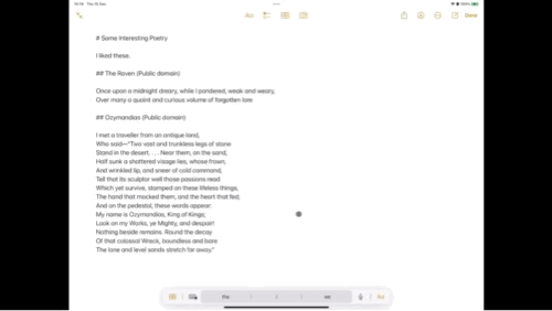 Markdown to Email and Notes (screen capture by author)